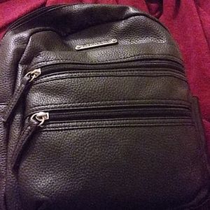 Mini black backpack